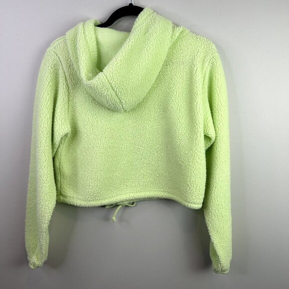 Wild Fable green sherpa cropped pullover size small - Picture 6 of 6